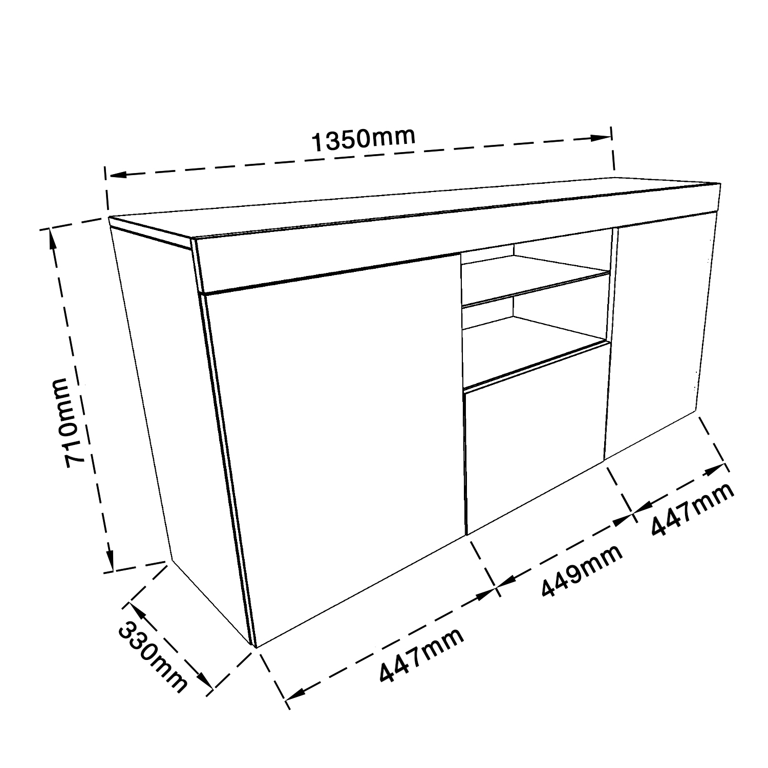 TV Storage Unit Cabinet