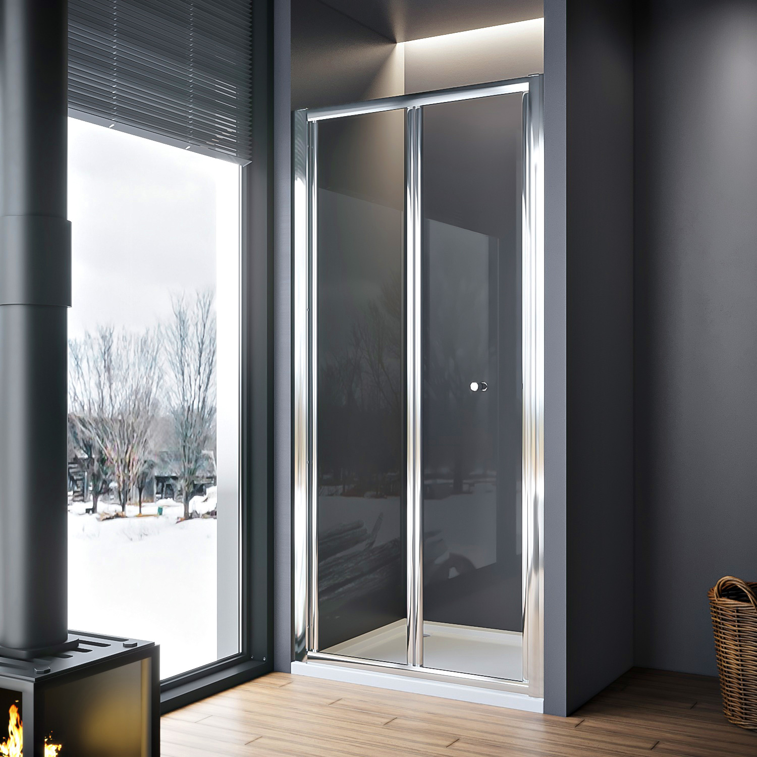 Bi Fold Shower Door Features：