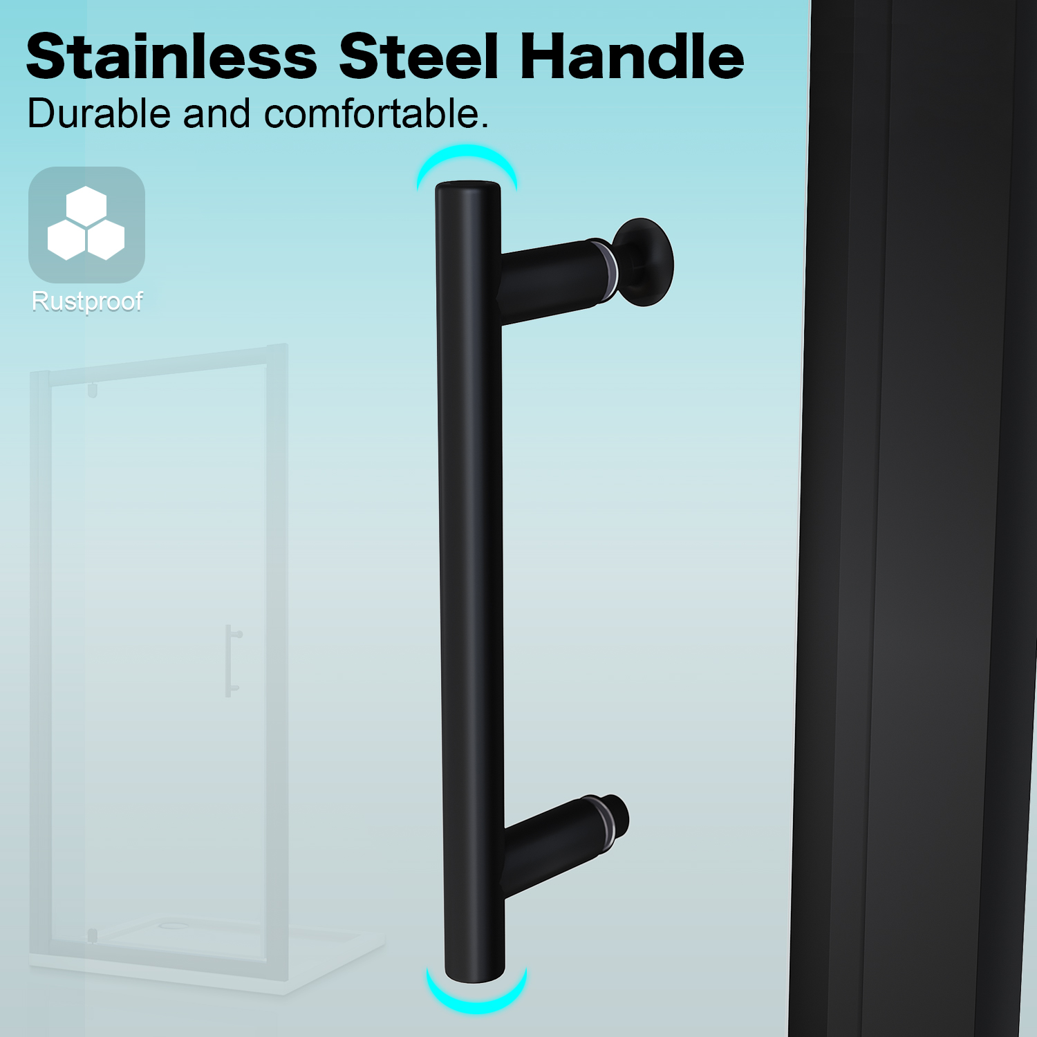Pivot Shower Door Features: