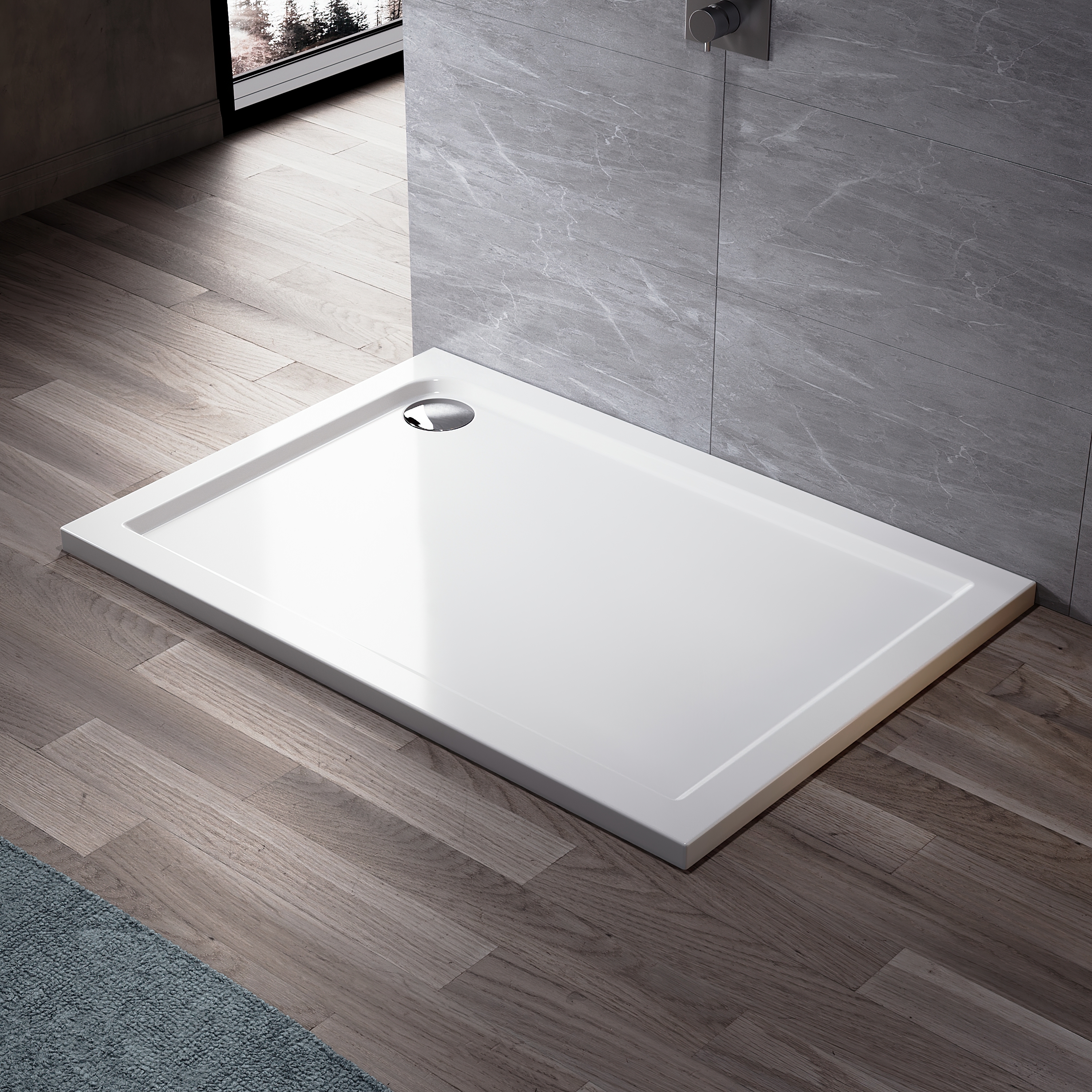 Square Shower Tray Features: